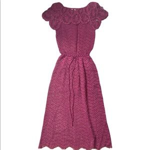 RARE Vintage Oscar De La Renta Knit Dress 1970s